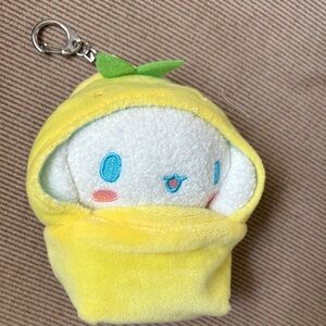 Yellow Plush Keychain Buddy - Cute Cinnamoroll Hooded Character